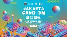 Jakarta Game On 2026 will be held from Oct. 16, at 10 a.m. until Oct. 18 at 9 p.m. at The Brick Hall, Fatmawati City Center, South Jakarta. (Image courtesy of the Jakarta Tourism and Creative Economy Agency)