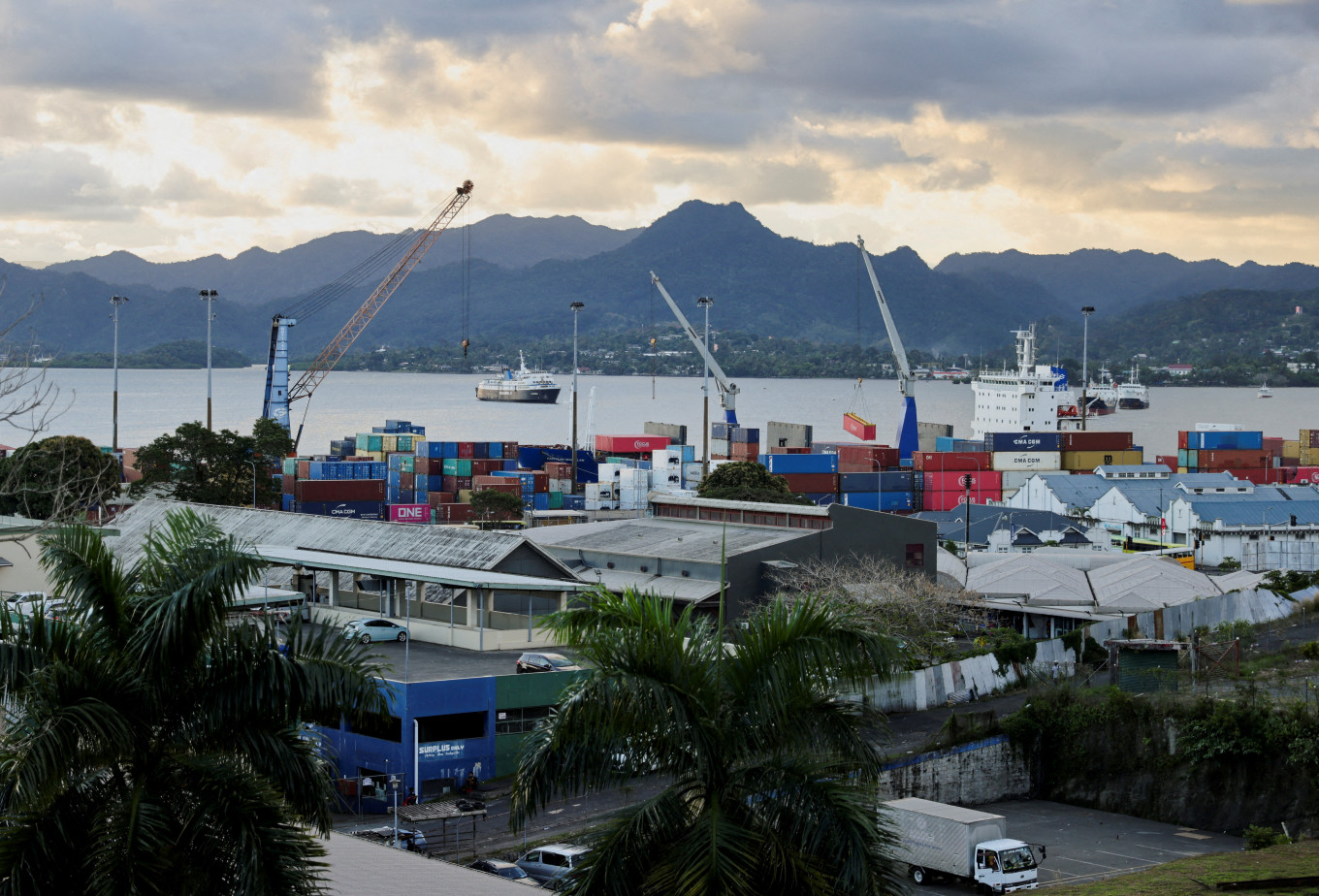 View of the port in Suva, Fiji, September 5, 2024. 