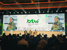 GoTo Group CEO Hans Patuwo shares insights about the company&rsquo;s AI model during a panel discussion at Bali Tech Week 2026. (Courtesy of Gojek)