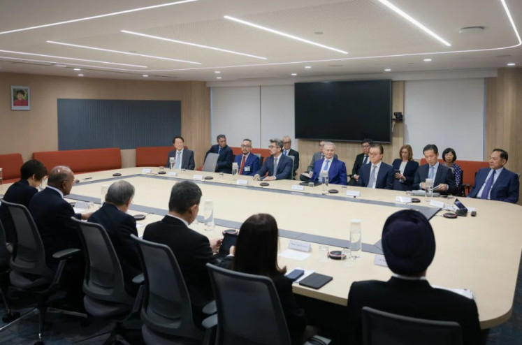 Senior leaders representing the 10 Singapore firms being investigated for their links to haze-causing fires at a meeting on Oct 28, 2026 in Singapore.